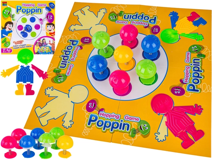 Sjovt familiespil – byg en lille figur Hopping Game Poppin