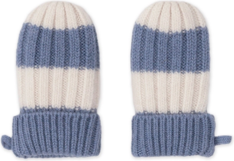 Lodger merino handsker stripe stone 0–12 måneder