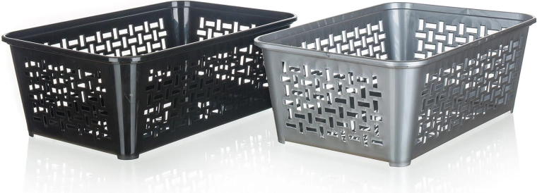 Plastisk organiseringskurv 30 × 20 × 11 cm, farvemiks