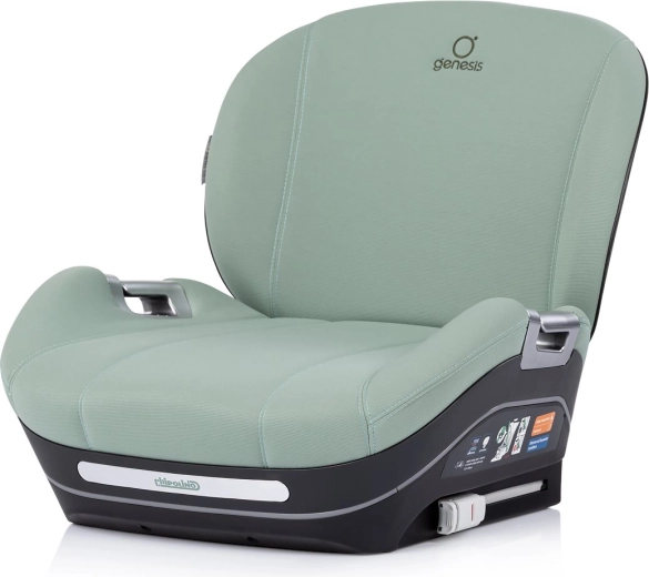 Sædepude til bil Chipolino Genesis i-Size med ISOFIX, 125–150 cm, farve Matcha