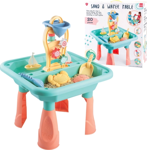 Playgo vand- og sandbord – sæt med 20 dele