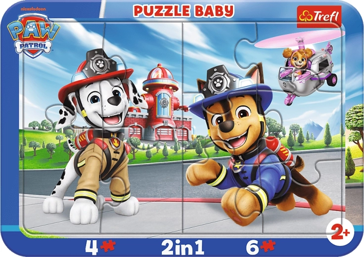 Trefl baby puslespil Paw Patrol: venner 2-i-1 (10 brikker)