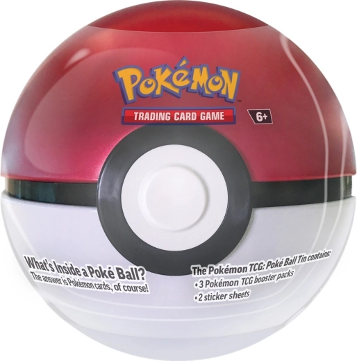 Pokémon TCG Poké Ball Tin 2024 med 3 boostere - 1 stk.