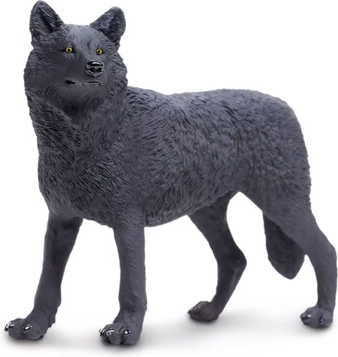 Figur af sort ulv Safari Ltd. - 1 stk.