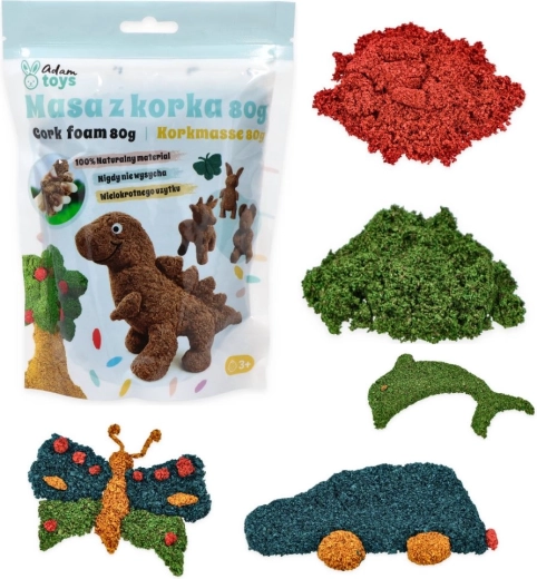 Sensorisk korkmasse Adam Toys i forskellige farver - 1 stk.