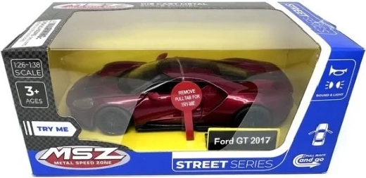 MSZ Ford GT 2017 rød bilmodel med lys- og lydeffekter