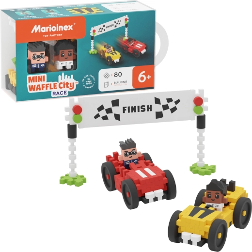 Byggesæt Marioinex Mini Waffle City-ræs med 80 dele
