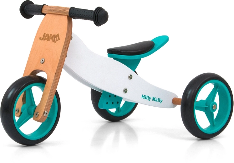 Milly Mally løbecykel til børn Jake 2-i-1 Classic Mint