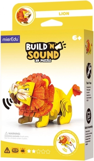 3D-puslespil MierEdu Byg og lyt – løve