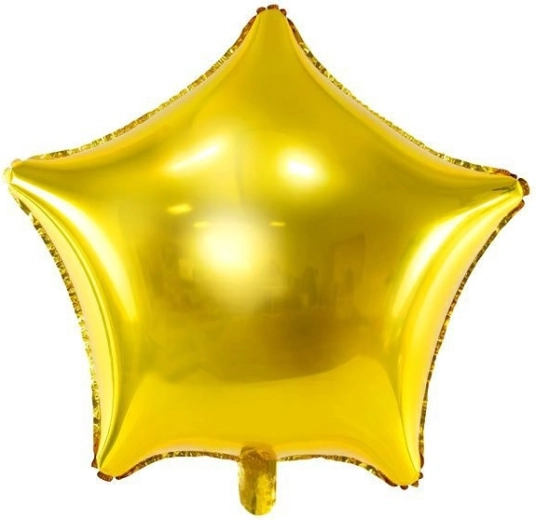 Folieballon stjerne guld 45 cm