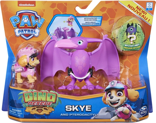Paw Patrol Dino Rescue-figurer Skye og pterodaktyl