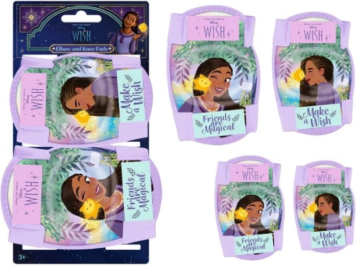 Sæt med knæ- og albuebeskyttere Disney Wish - 4 stk.