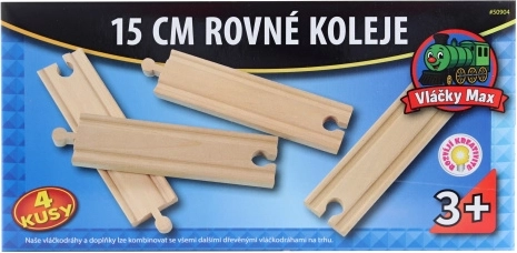 Vláčky Max lige skinner 15 cm - 4 stk.