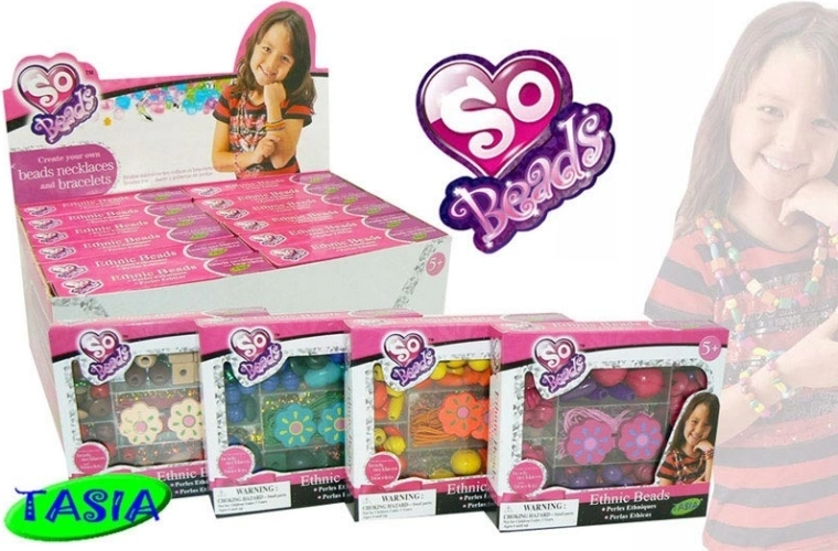 Sæt med perler - træ