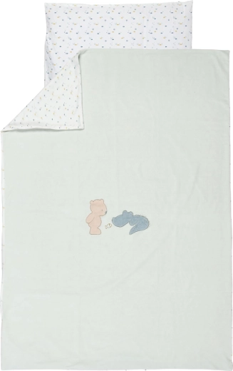 Nattou børnesengetøj 2-delt 100×140 og 40×60 Romeo, Jules & Sally