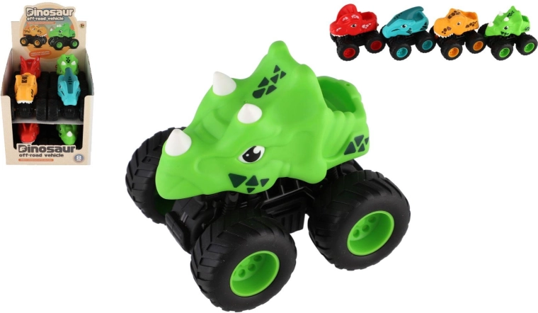Terrængående off-road dinosaurbil med friktionsmotor