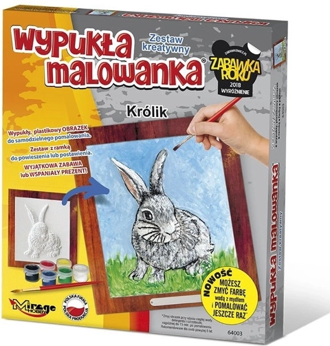 Buet 3D malebog – kanin fra MIRAGE HOBBY
