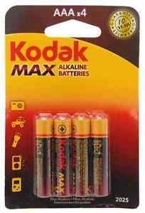 Kodak Alkaline Max AAA alkaline batterier 1,5 V, 4 stk.