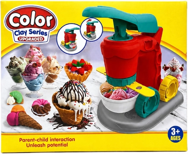 Kreativt sæt med modellervoks til fremstilling af is og desserter