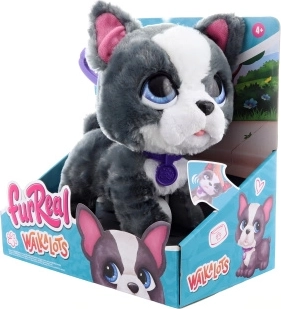 FurReal Walkalots fransk bulldog – interaktivt plyshund i snor 20 cm