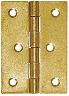 Kuglehængsel i stål 60 × 43 mm, gulforzinket