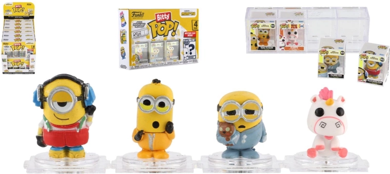 Sæt med Funko Bitty Pop!-figurer Minions - 4 stk.