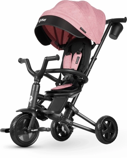 QPlay sammenklappelig børnetrehjulet cykel Nova Niello Pink