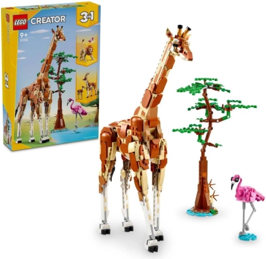 LEGO Creator 3-i-1 safaridyr – giraf, gazeller og løve
