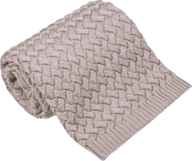NANNA merino tæppe Fluffy beige