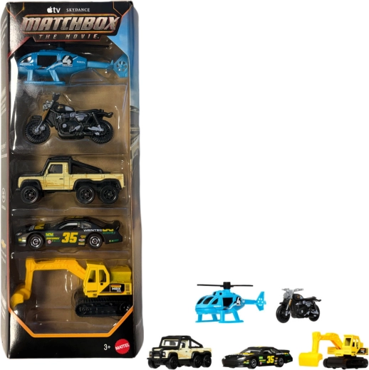Mattel Matchbox The Movie sæt med 5 køretøjer inspireret af filmen