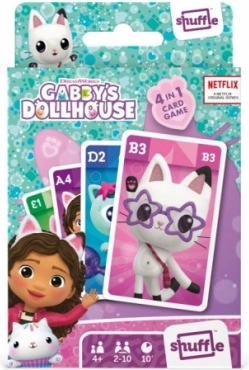 Kortspil SHUFFLE GABIS KATTEHUS 4i1