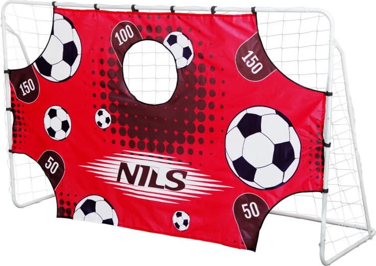 Stålfodboldmål med træningspanel NILS BR240P