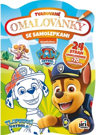 Formstansede malebøger Paw Patrol med klistermærker