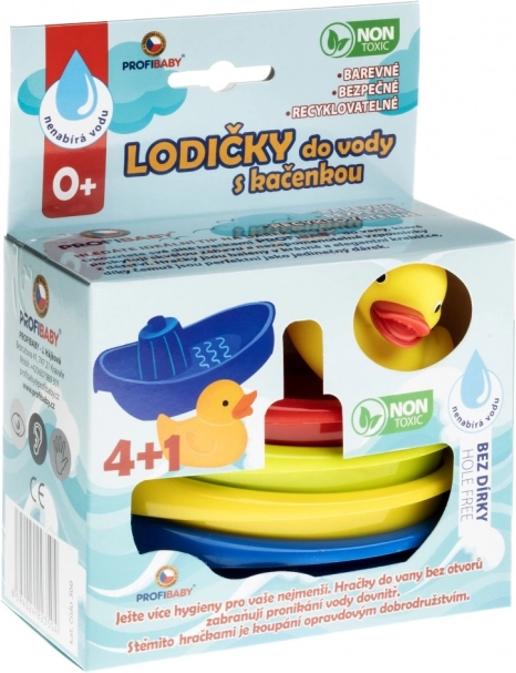 Plastbåde og badeand til badekar