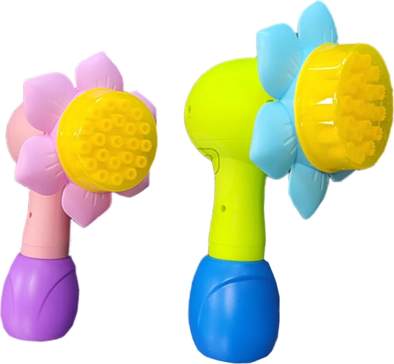 Sæbeboblepistol Blomst – automatisk boblepistol, mix af farver