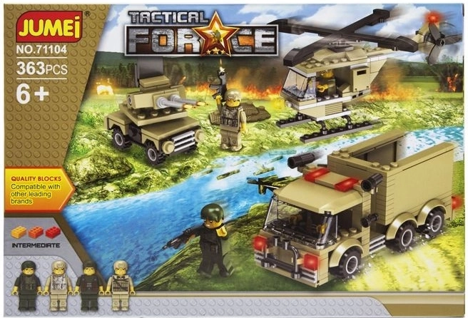 Byggesæt Jumei Tactical Force – taktiske enheder 363 dele - 1 stk.