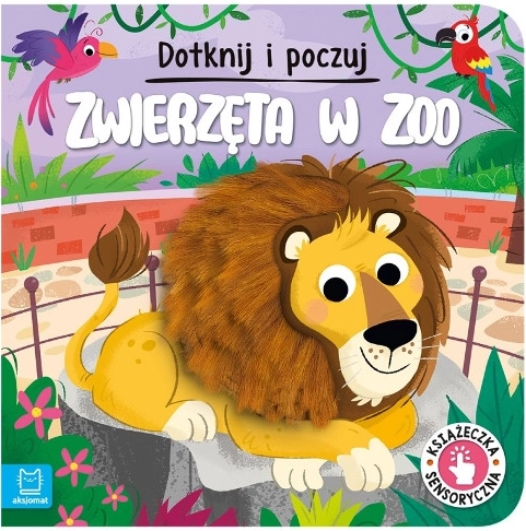 Rør og lær at kende: Dyr i zoo – taktil bog for de mindste