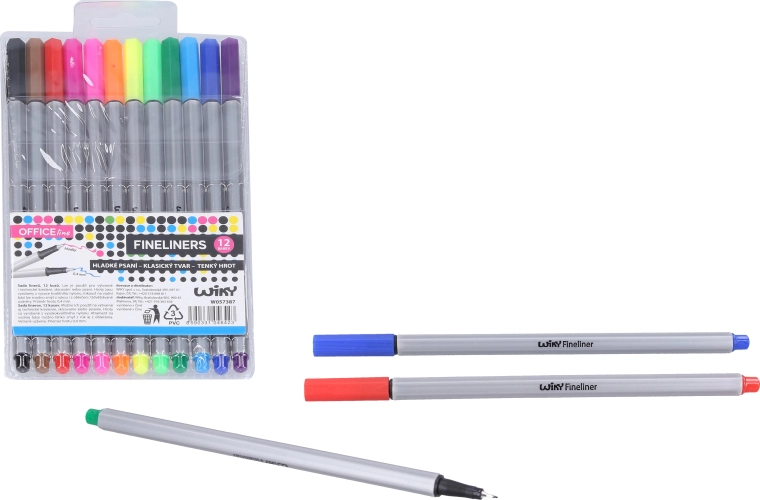 Fineliner tusch 0,4 mm (12 stk.)
