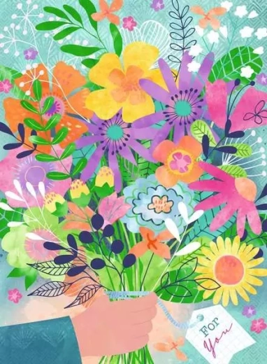 Ravensburger puslespil Blomster til dig 500 brikker