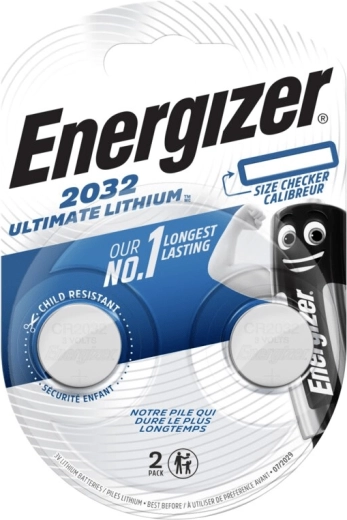 Energizer Ultimate Lithium CR2032 knapcellebatterier 2 stk.