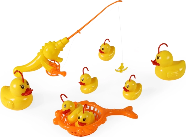Børnefiskespil med ænder