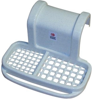Ophængt badekars­holder 25 × 14 cm – mix af farver