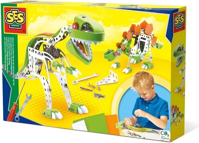 SES Creative metalbyggesæt – dinosaurer