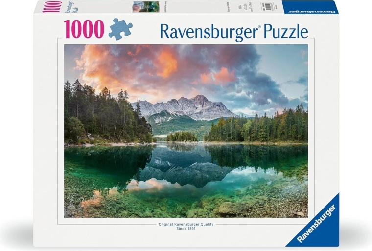 Ravensburger puslespil Zugspitze og Eibsee-søen 1000 brikker
