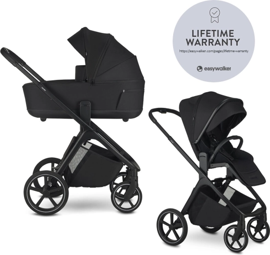 Easywalker kombivogn Zoey Pure Black