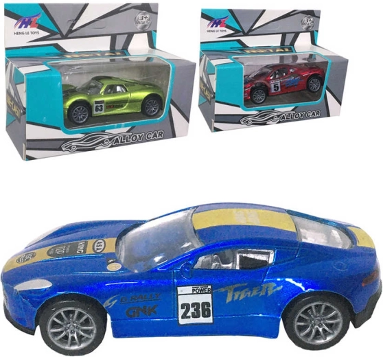Metalsports-racerbil med tilbagetræk 8 cm – 1 stk.