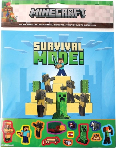 Klistermærkealbum Minecraft – 50 klistermærker