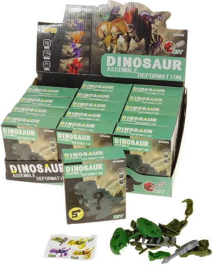 Dinosaur skru-byggesæt med værktøj og overraskelse - 1 stk.