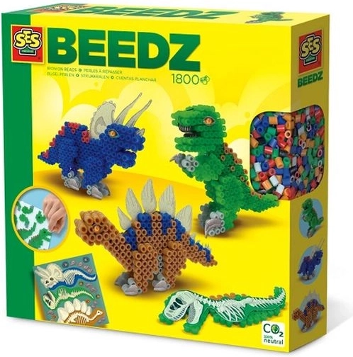 SES Creative Beedz strygeperler dinosaurer 3D