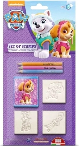 Multiprint Paw Patrol stempler til piger – sæt med 3 stk.